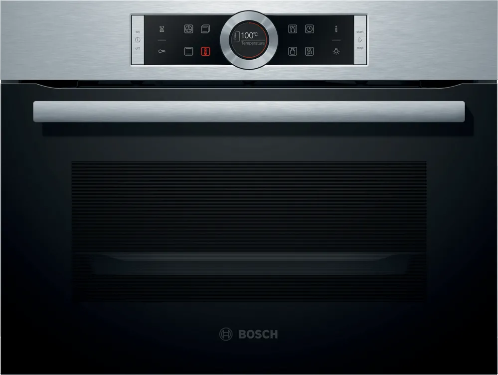 Serie 8 Bosch Compacte oven 60 x 45 cm RVS